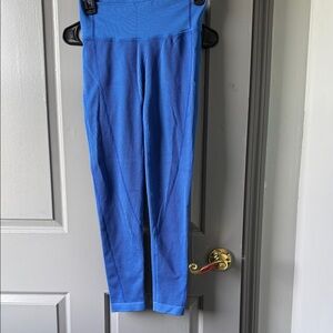 Women’s High-Waist Ribbed Leggings - Blue